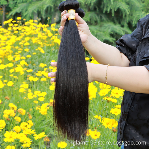 Mink Virgin Cuticle Aligned Straight Hair Wholesale Brazilian Human Hair Bundles Virgin 10A Vendors No Tangle And No Shedding
